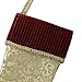 Valery Madelyn 21 inch Traditional Red Green Gold Christmas Stockings with Baroque and Ruffle Velvet Cuff, Themed with Tree Skirt (Not Included)