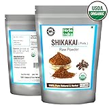Organic Shikakai Powder - Acacia Concinna (Shikai Powder) - Best Natural Cleanser - All Natural - Herbs India (Half LB - 8 Oz)