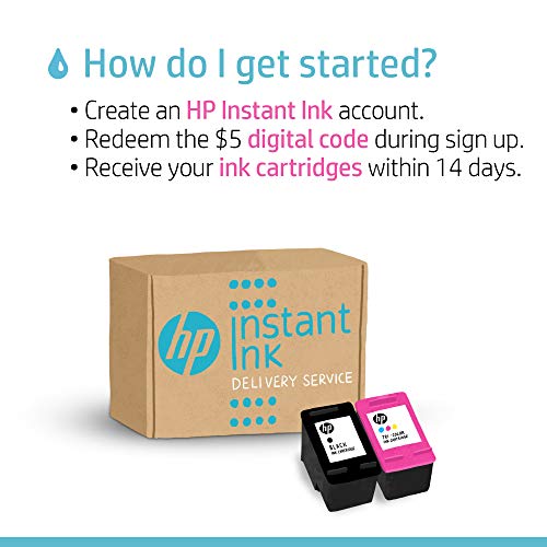 HP Instant Ink 5 Prepaid Card, for 50/100/300/700Page Ink Delivery