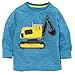 Frogwill Toddler Boys Excavator Long Sleeve Cartoon T Shirts 5t