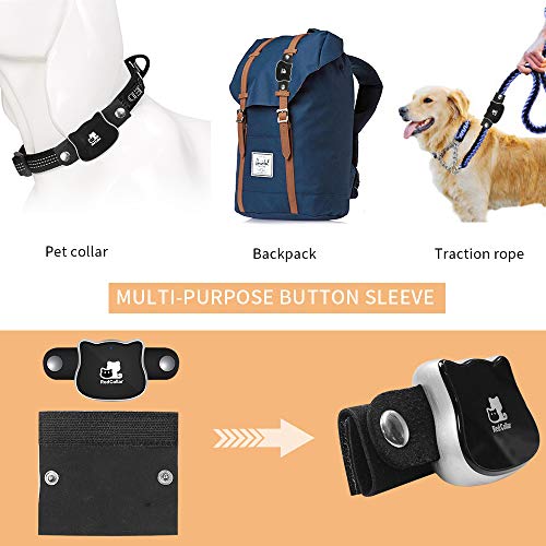 BARTUN GPS Dog Cat Tracker Locator Real Time Activity Monitor for Pet WiFi GPS LBS Positioning Tracking Device with Collar Included SIM Card