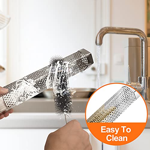 12 inch Smoke Tube Cheese Smoking Tube for Pellet Grill, 304 Stainless