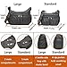 VOLGANIK ROCK Crossbody Purses for Women Shoulder Handbags Lightweight Waterproof Nylon Travel Bag Ladies Pocketbooks(Gray-Large)