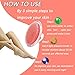 Exfoliating Brush, Body Brush, Eliminate Shaving Irritation for Face, Neck, Armpit, Bikini Line, Legs, To Treat and Prevent Razor Bumps and Ingrown Hairs for Men and Women (Orange)
