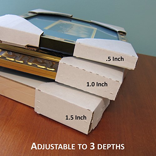Frame Corner Protectors | Cardboard Corner Protectors | Adjustable Picture Frame Corners for Shipping, Packing or Moving Art - 48 Cardboard Corners