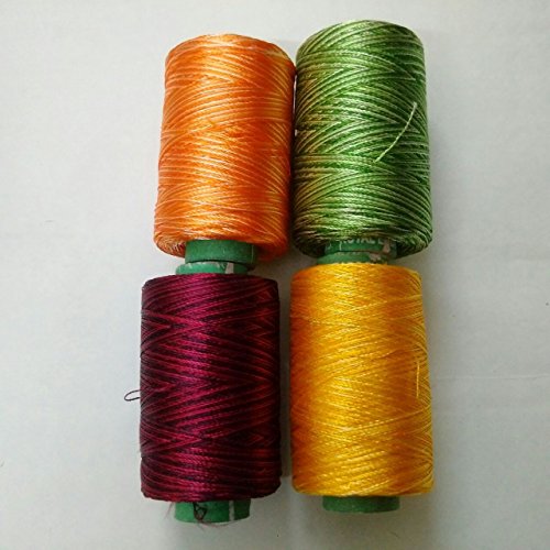 SHADED - Set Lot of 10 Spools Tubes - 150/2 Denier Viscose Rayon Thread Yarn - Hand & Machine Embroidery Sewing