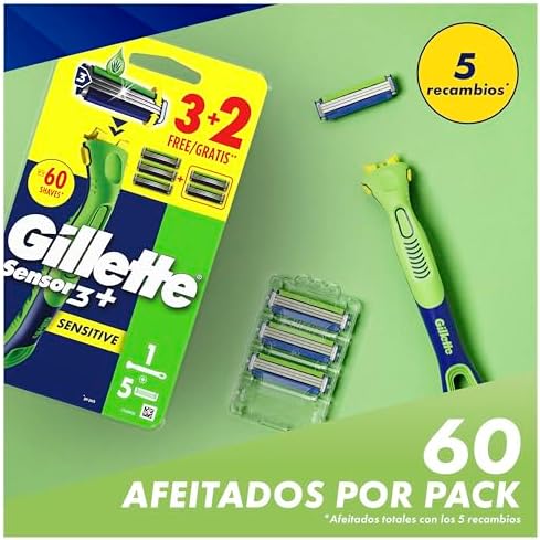 Navalha masculina com sensor sensível 3+ e 9 recargas
