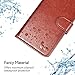 OCASE iPhone XR Case [TPU Shockproof Interior Protective Case] [Card Slot] [Kickstand] Leather Wallet Flip Case for iPhone XR Devices 6.1 Inch - Brown