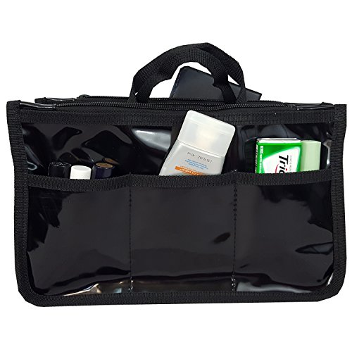 Pvc organizer cosmetic badget insert purse organiser tr…