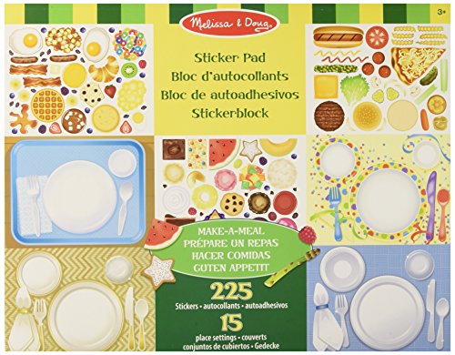 Melissa & Doug Sticker Pad - Make-a-Meal, 225+ Food Stickers