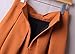 Hanlolo Ladies High Waisted Skirts Pleated Flared Full Circle Skirts Dress Brown