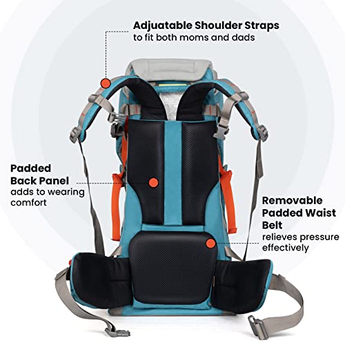 WIPHA Baby Backpack Carrier, Ergonomic Child Carrier Hiking with Sun