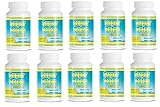 Super Colon 1800 Weight Loss Detox Cleanse All Natural with Acai Fruit and Fennel Seeds 60 Capsules Per Bottle (10 bottles)