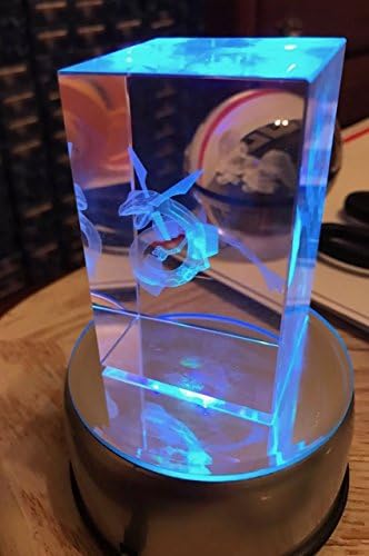 Pokemon Rayquaza Crystal LED CUBE Charizard Pikachu Ball Plush GO
