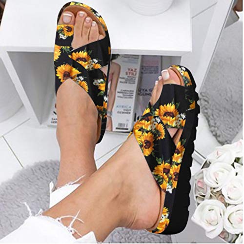 2019 New Women Comfy Platform Toe Ring Wedge Sandals Shoes Summer Beach Travel Shoes Comfortable Flip Flop Shoes