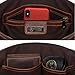 BACCINI real leather laptop bag LEANDRO large business office work school shoulder bag 15 inch satchel briefcase 15.6