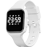 GOLDEN HOUR Kids Digital Sport Watches with Fitness Tracker, Alarm Clock, Stopwatch, No App Waterproof Birthday Gifts for Girls and Boys Ages 4-12