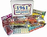 Woodstock Candy ~ 1961 58th Birthday Gift Box Nostalgic Retro Candy Mix from Childhood for 58 Year Old Man or Woman Jr