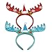 XONOR (Pack of 6) Women Girls Kids Christmas Deer Antlers Costume Ear Party Hair Head Band Prop for Children, Kids