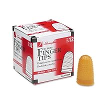 Swingline Rubber Finger Tips, Size 11 1/2, Medium, 12/Box (54035)