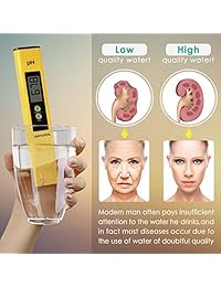 Medidor de PH Digital para Coche, medidor de PH de 0,01 PH de alta precisión, comprobador de calidad del agua con rango de medición de 0 14 PH para bebidas, piscinas y acuarios con ATC