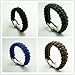 TI-EDC Handwoven Outdoor Paracord Survival Bracelet with Stainless Steel Shackle - Adjustable to Fit 7 to 8 inch Wrists