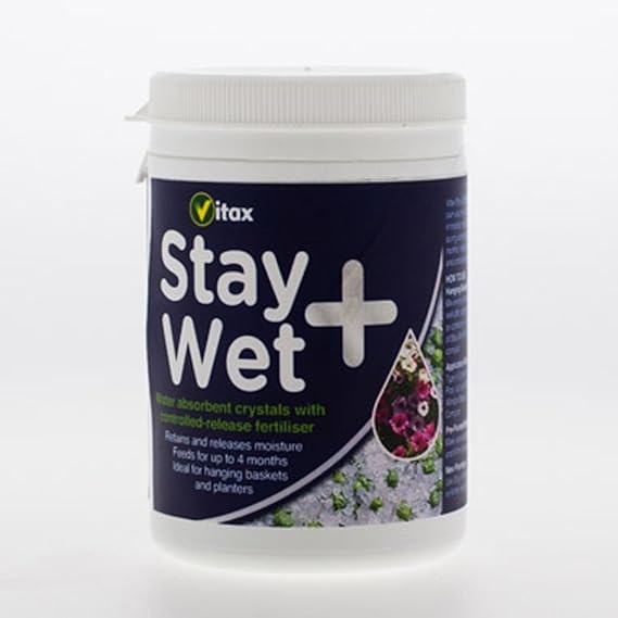 Vitax Stay Wet + Plus Water Retention Crystals Plus Added Fertiliser