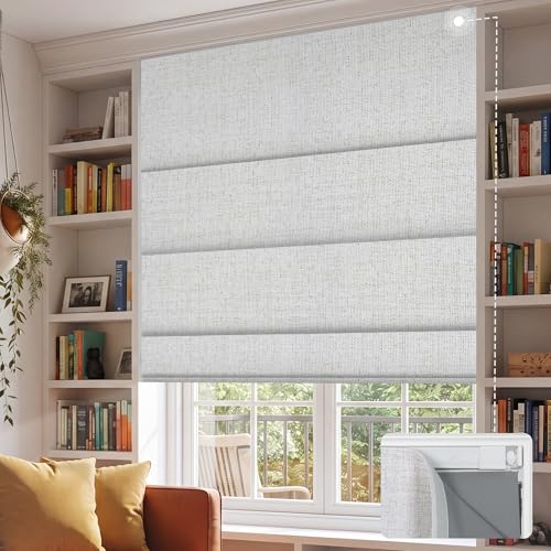 BERISSA No Drill Blackout Roman Shades for Windows,28"W X… at Amazon