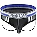 YiZYiF Men's Underwear Mesh Open Butt Briefs Jockstrap Bikinis Panty Black Medium