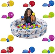 Blippi Ball Pit Mystery Adventure, Featuring Portable Indoor / Outdoor Inflatable Ball Pit, 35 Plastic Balls, 