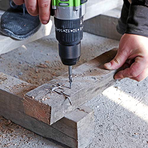 Greenworks Tools 24V Akkubohrer 60Nm Bürstenloser akkuschrauber mit LED Lichter, Chuck 13mm, 20 Drehmomentsatz… – Bild 7