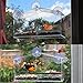 Large Premium Window Bird Feeder Squirrel Proof -3 Heavy Duty Strong Suction Cups Hooks Drain Hole Removable Tray Perch Sliding Feed 100% Clear Acrylic- Easy to Clean Great Gift for All Weather.
