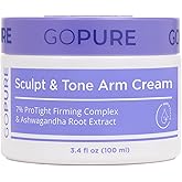 goPure Sculpt & Tone Arm Cream – Firming And Tightening Cream For The Arms, Smooths The Look Of Wrinkles, Deeply Hydrates, Firms The Look Of Crepey Texture On The Arms