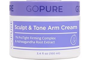 goPure Sculpt & Tone Arm Cream – Firming And Tightening Cream For The Arms, Smooths The Look Of Wrinkles, Deeply Hydrates, Firms The Look Of Crepey Texture On The Arms