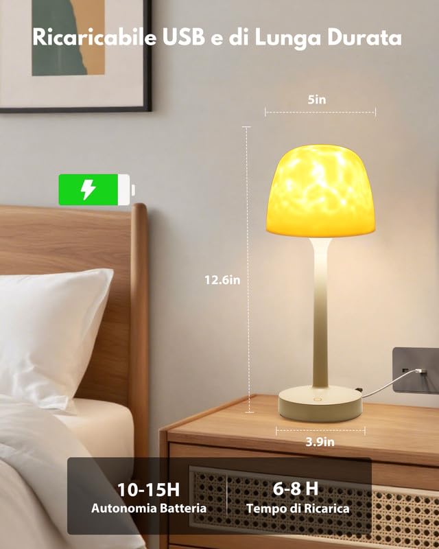 Waterproof Shower Lamp, Wireless Rechargeable Desk Lamp, Entspannen 16 Colors LED Mood Projector, Remote Control, Touch Control, Bathroom, Toilet, Office Lighting