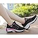 JINGJING Women's Lightweight Athletic Running Shoes Black Mesh Breathable Sports Fitness Jogging Sneakers