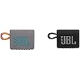 JBL Go 3 Portable Bluetooth Speakers (Black, Gray)