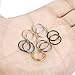FIBO STEEL 20G 5PCS Stainless Steel Body Jewelry Piercing Nose Ring Hoop Nose Piercing