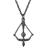 PROSTEEL Bow & Arrow Necklace,Sagittarius Necklace,Archery Necklace,Hunter Charm,Mens Womens Jewelry