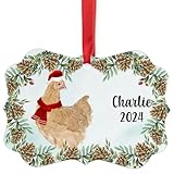 Buff Orpington Chicken Christmas Ornament 2024