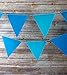 Quasimoon PaperLanternStore.com Blue Ombre Triangle Pennant Banner