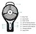 Esup Handheld Spray Fan, 3 Speed Rechargeable Battery Operated Misting Fan, Mini Portable Water Cooling Fan for Home, Office,Best Mothers Day Gifts