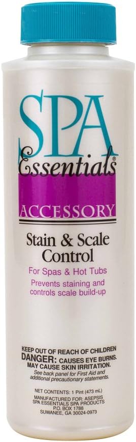 Spa Essentials 28304000 Stain and Scale Control for Spas and Hot Tubs, 1-Pint : Swimming Pool Stain Removers : Garden & Outdoor