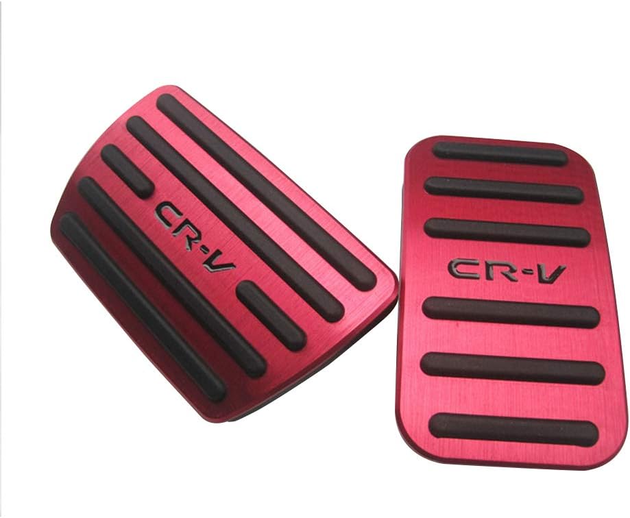 NYZAUTO Anti-Slip Pedal Pads For Mazda - Red Aluminum Brake & Gas Pedal Covers, No Drilling Required