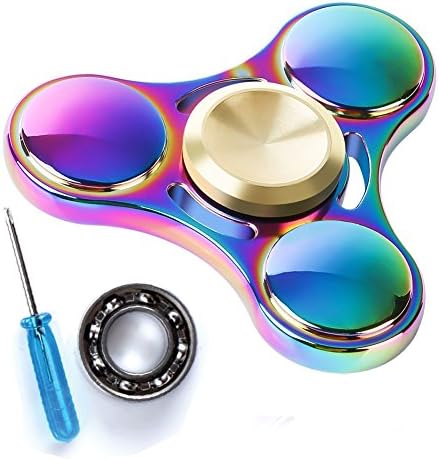 REVOLUTION fidget Spinner Titanium Alloy Multi-colored with superior R188 bearing. Comes with replacement Bearing and Protective Case