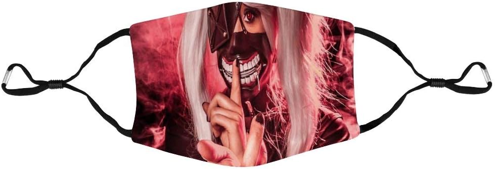 Tokyo Ghoul by Emily Best Mouth M Ask Dust Anti Pollution Ma-sk for Women Men Adjustable Washable Face Ma-SKS