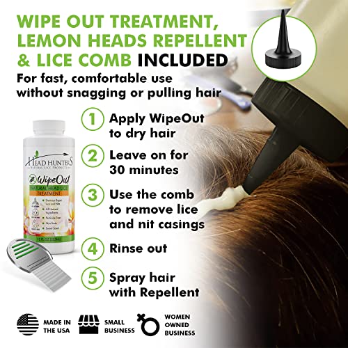 Head Hunters Specialist Pro Head Lice Treatment Kit AllNatural