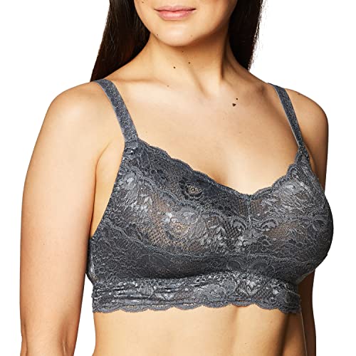 Cosabella Never Say Never Curvy Sweetie Bralette – Wireless Plus Size Bralette for Women with Support, Adjustable Straps Anthracite