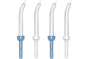 Hwxtoxy Replacement Tips for Waterpik Water Flosser Classic Jet Tips Waterpik Replacement Parts and Other Oral Irrigators (4 Replacement Tips)