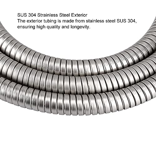 TRIPHIL Kinkfree Shower Hoses 118" Extralong for Handheld Shower Head Hose Replacement